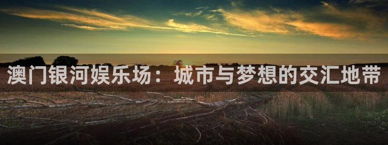 壹号电子娱乐app下载：澳门银河娱乐场：城市与梦想的交汇地带